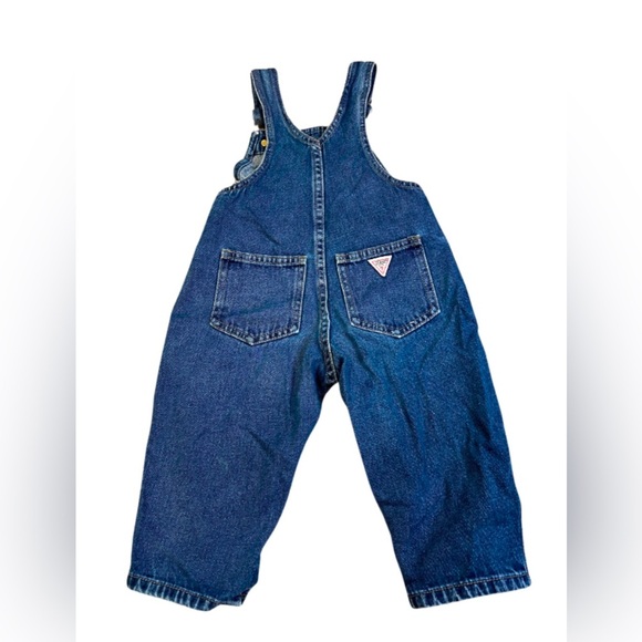 Vintage Baby Guess Jeans 100% cotton denim overalls baby size 24 months - Picture 6 of 6